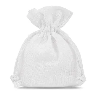 10 szt. Woreczki bawełniane 10 x 13 cm - białe