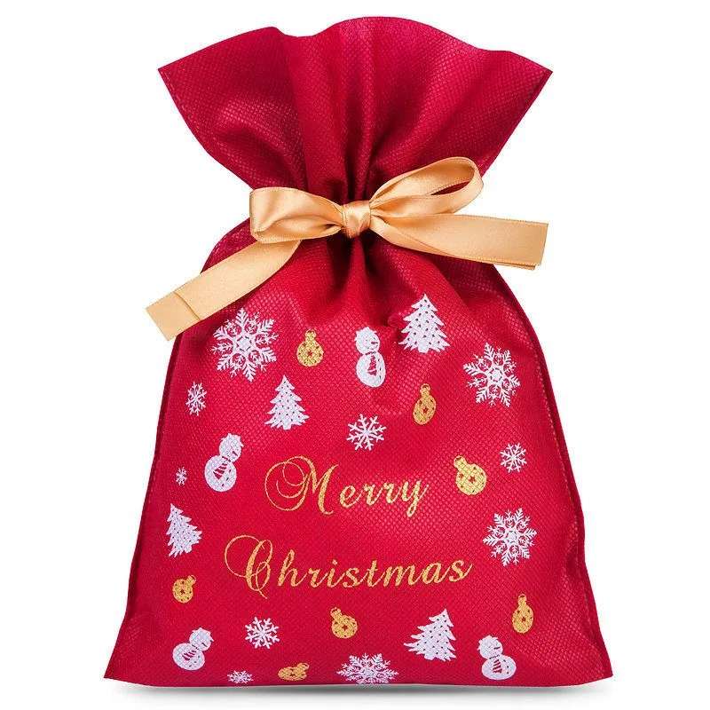 3 szt. Woreczki nonwoven 20 x 30 cm z nadrukiem - Boże Narodzenie