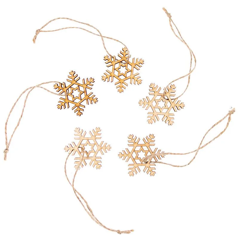 5 szt. Drewniane gwiazdki 5,5 x 5,5 cm - naturalne