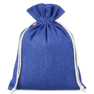Woreczek personalizowany z jeansu 18 x 24 cm - stylowe i wytrzymałe opakowanie